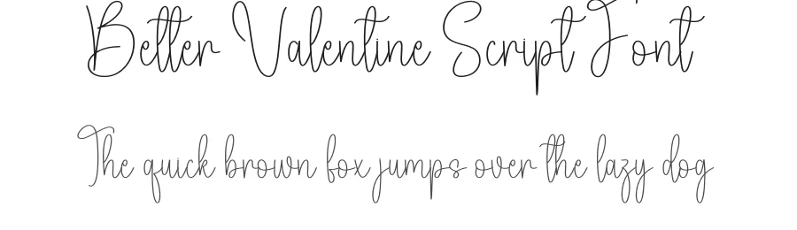 Better Valentine Script Font by creativeletter — Script Handwritten Font