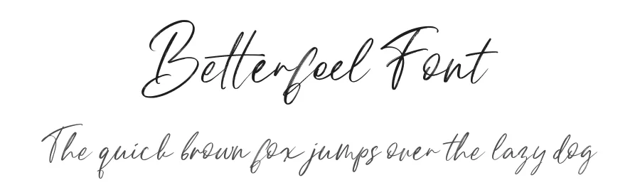 Betterfeel Font by fontkong — Script Handwritten Font