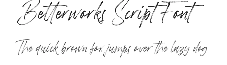 Betterworks Script Font by Letteralle Studio — Script Handwritten Font