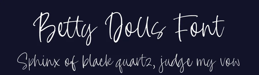 Betty Dolls Font by Timur type — Script Handwritten Font — thumbnail 2