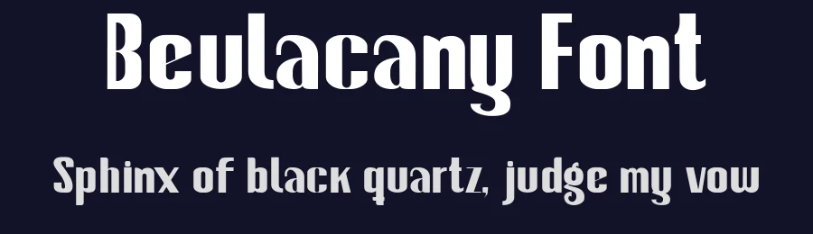 Beulacany Font by Gunaloecraft — Decorative Font — thumbnail 2