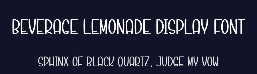 Beverage Lemonade Display Font by creativeletter — Script Handwritten Font — thumbnail 2