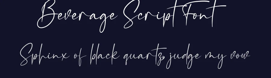 Beverage Script Font by creativeletter — Script Handwritten Font — thumbnail 2