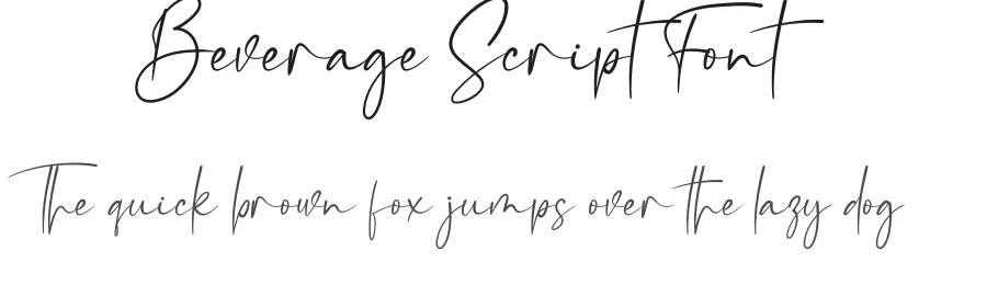 Beverage Script Font by creativeletter — Script Handwritten Font