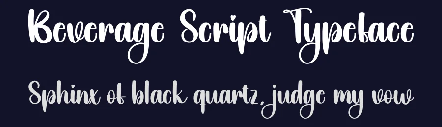 Beverage Script Typeface by creativeletter — Script Handwritten Font — thumbnail 2