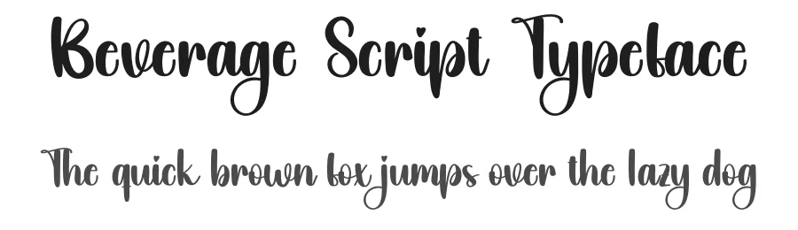 Beverage Script Typeface by creativeletter — Script Handwritten Font