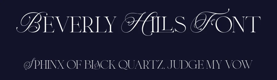 Beverly Hills Font by Krismagraph — Serif Font — thumbnail 2