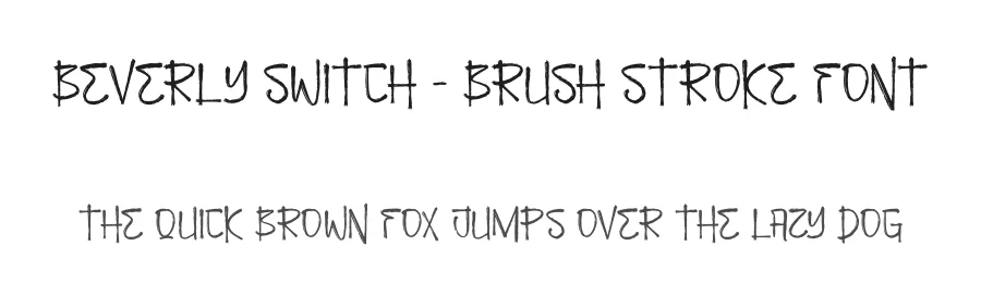 Beverly Switch β Brush Stroke Font by perspectype β Script Handwritten Font
