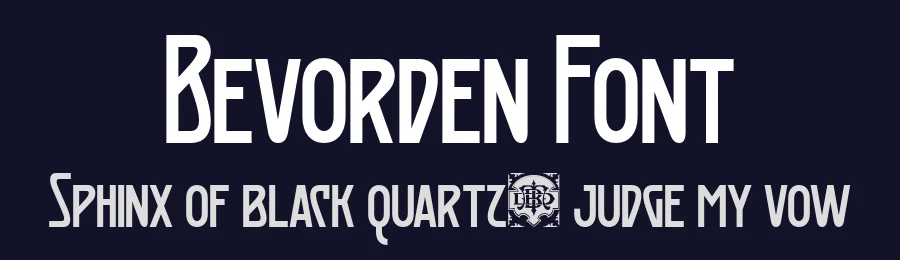 Bevorden Font by burntilldead — Sans Serif Font — thumbnail 2