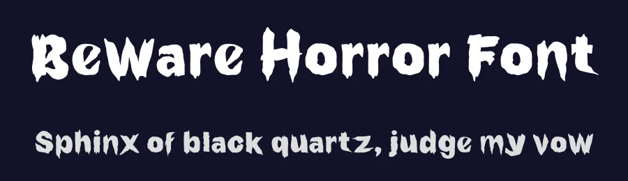 Beware Horror Font by Enxyclo Studio — Display Font — thumbnail 2