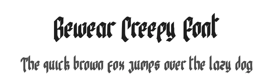 Bewear Creepy Font by typotopia — Display Font