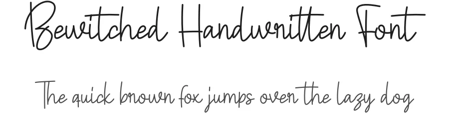 Bewitched Handwritten Font by creativeletter — Script Handwritten Font