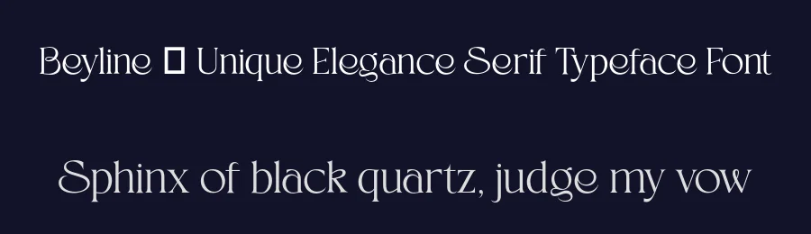 Beyline – Unique Elegance Serif Typeface Font by afkaristudio — Serif Font — thumbnail 2