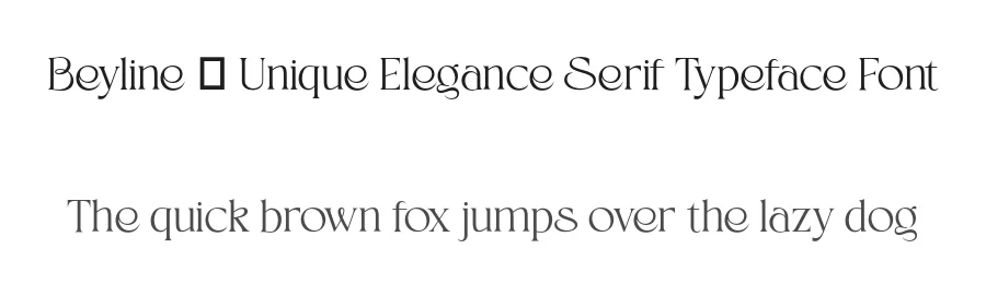 Beyline – Unique Elegance Serif Typeface Font by afkaristudio — Serif Font