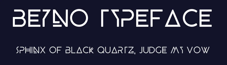BEYNO Typeface by Fabian Korn — Display Font — thumbnail 2