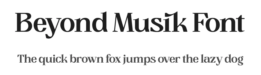 Beyond Musik Font by timelesstype.co — Serif Font