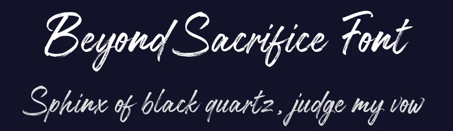 Beyond Sacrifice Font by NUGS — Script Handwritten Font — thumbnail 2