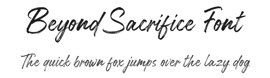 Beyond Sacrifice Font by NUGS β Script Handwritten Font