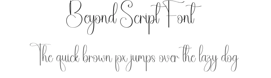 Beyond Script Font by andikastudio — Script Handwritten Font