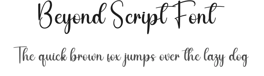 Beyond Script Font by andikastudio — Script Handwritten Font