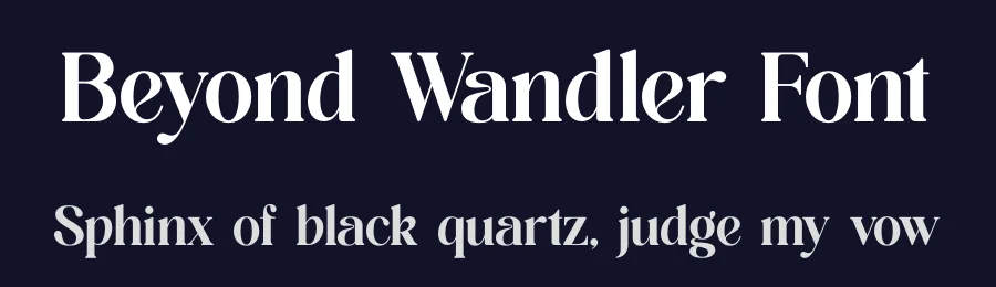 Beyond Wandler Font by timelesstype.co — Display Font — thumbnail 2