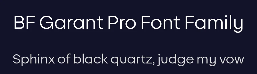 BF Garant Pro Font Family by BrassFonts — Sans Serif Font — thumbnail 2