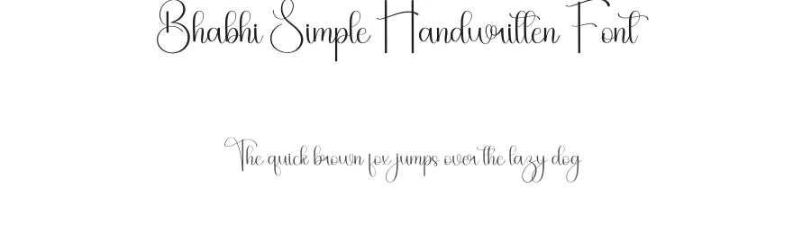 Bhabhi Simple Handwritten Font by freshtypeink — Script Handwritten Font