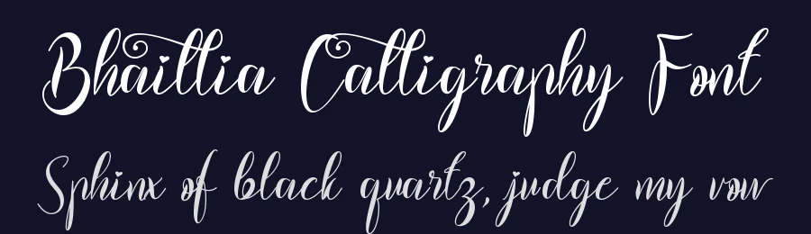 Bhaillia Calligraphy Font by Yoga Letter — Script Handwritten Font — thumbnail 2