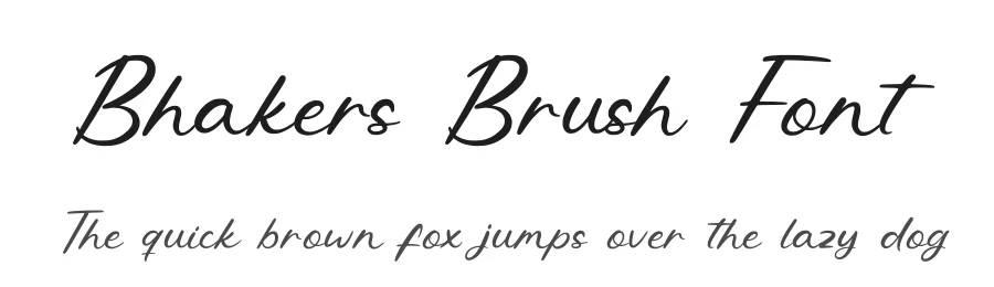 Bhakers Brush Font by enxyclo — Script Handwritten Font