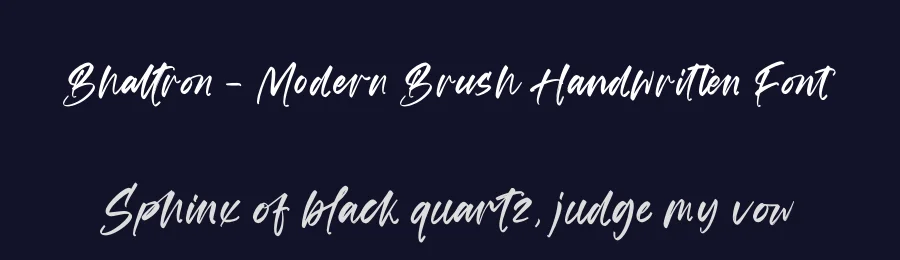Bhaltron – Modern Brush Handwritten Font by stylishtype.co — Script Handwritten Font — thumbnail 2