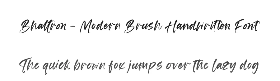 Bhaltron – Modern Brush Handwritten Font by stylishtype.co — Script Handwritten Font