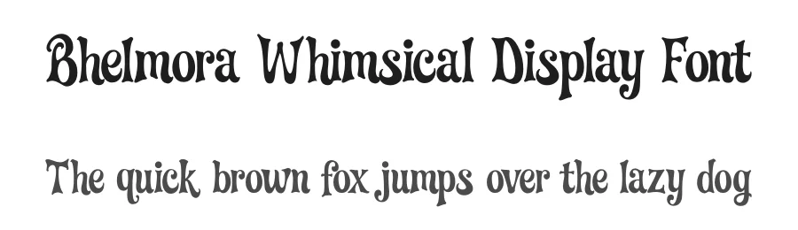 Bhelmora Whimsical Display Font by figuree — Display Font
