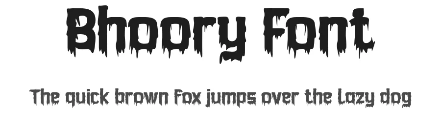 Bhoory Font by twinletter — Display Font