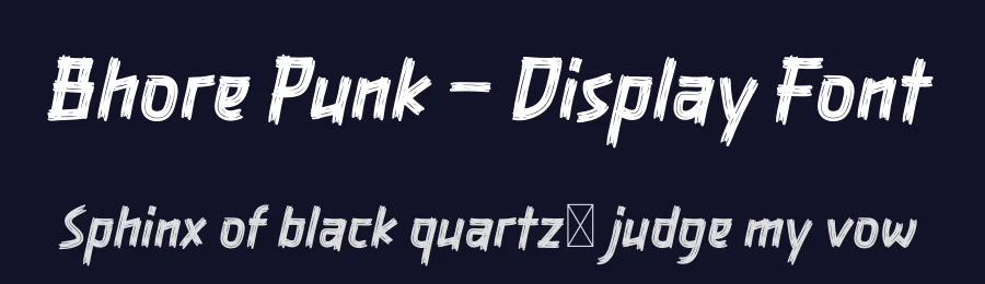 Bhore Punk – Display Font by productype — Decorative Font — thumbnail 2