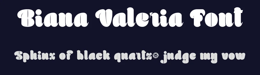 Biana Valeria Font by CalligraphyFonts.net — Display Font — thumbnail 2