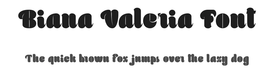 Biana Valeria Font by CalligraphyFonts.net — Display Font