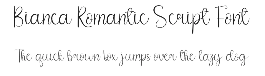 Bianca Romantic Script Font by andikastudio — Script Handwritten Font