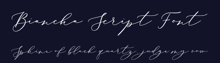 Biancha Script Font by sizimon — Script Handwritten Font — thumbnail 2