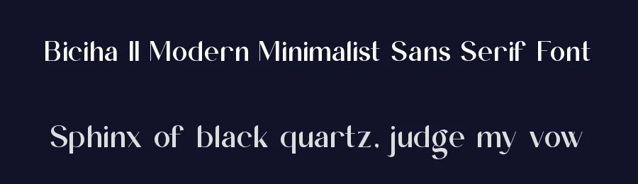 Biciha || Modern Minimalist Sans Serif Font by ErmediaStudio — Decorative Font — thumbnail 2