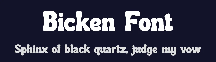 Bicken Font by Salamahtype — Display Font — thumbnail 2