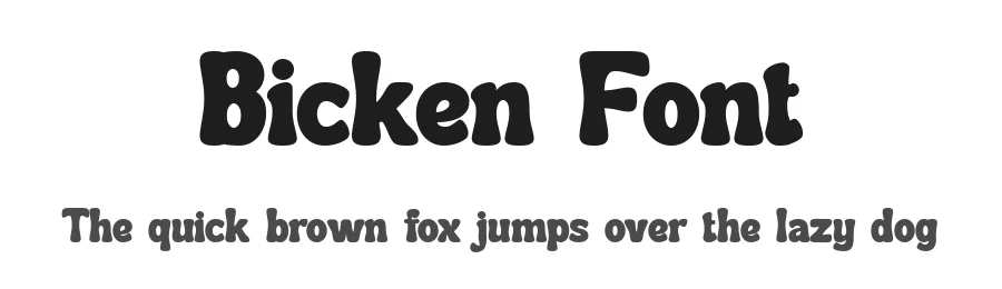 Bicken Font by Salamahtype — Display Font