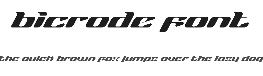 Bicrode Font by Uncarving โ Decorative Font