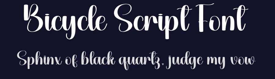 Bicycle Script Font by creativeletter — Script Handwritten Font — thumbnail 2