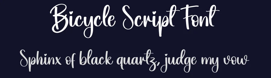 Bicycle Script Font by creativeletter — Script Handwritten Font — thumbnail 2