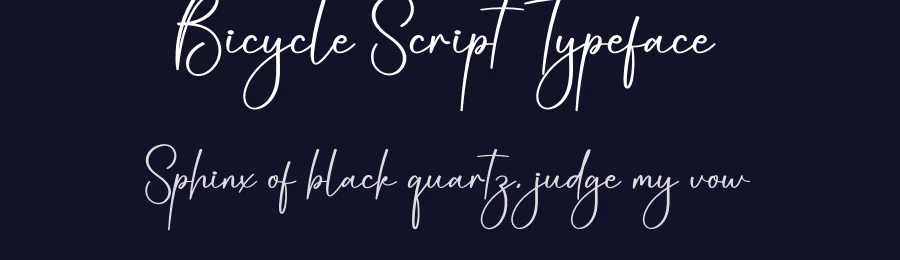 Bicycle Script Typeface by creativeletter — Script Handwritten Font — thumbnail 2