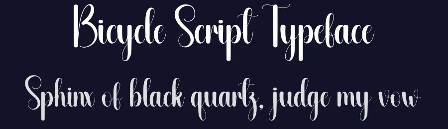 Bicycle Script Typeface by andikastudio — Script Handwritten Font — thumbnail 2