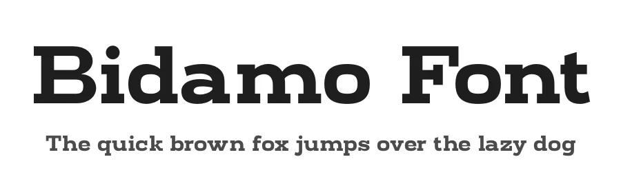 Bidamo Font by Sronstudio — Slab Serif Font