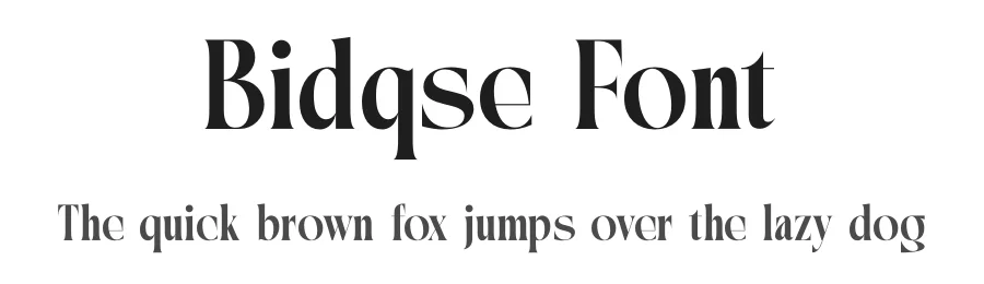 Bidqse Font by timelesstype.co — Display Font