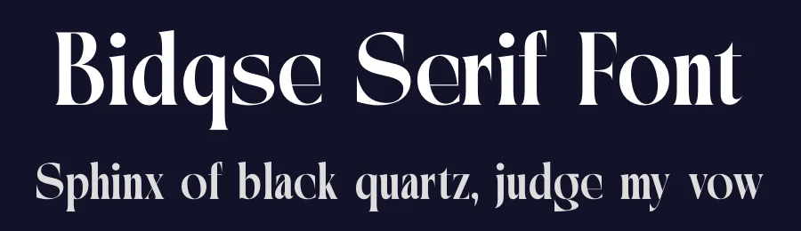 Bidqse Serif Font by timelesstype.co — Display Font — thumbnail 2