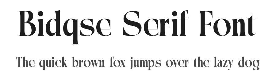 Bidqse Serif Font by timelesstype.co — Display Font